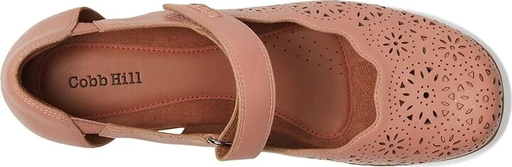 Cobb Hill Rully Women's Dress Flat Shoes Dusty Rose Leather : 9 D - Wide - Image 2