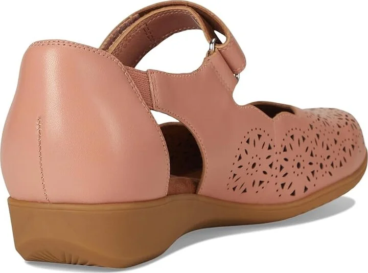Cobb Hill Rully Women's Dress Flat Shoes Dusty Rose Leather : 9 D - Wide - Image 4