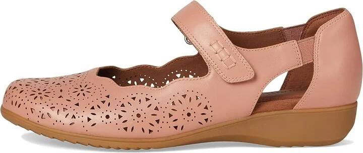 Cobb Hill Rully Women's Dress Flat Shoes Dusty Rose Leather : 9 D - Wide - Image 6