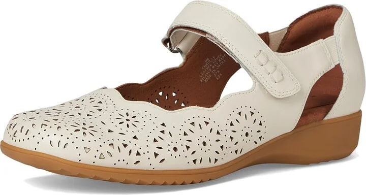 Cobb Hill Rully Women's Dress Flat Shoes Ivory Leather : 9.5 B - Medium - Image 5