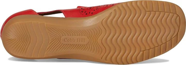 Cobb Hill Rully Women's Dress Flat Shoes Red Leather : 5.5 B - Medium - Image 3