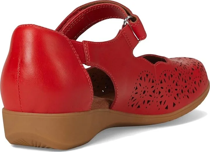 Cobb Hill Rully Women's Dress Flat Shoes Red Leather : 5.5 B - Medium - Image 4