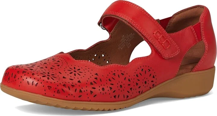 Cobb Hill Rully Women's Dress Flat Shoes Red Leather : 5.5 B - Medium - Image 5