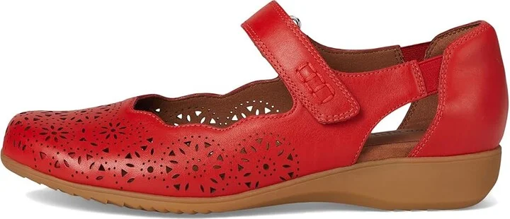 Cobb Hill Rully Women's Dress Flat Shoes Red Leather : 5.5 B - Medium - Image 6