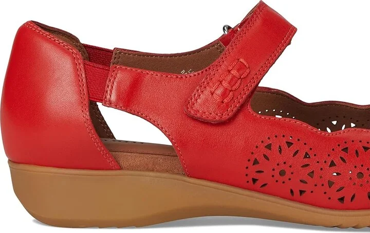 Cobb Hill Rully Women's Dress Flat Shoes Red Leather : 5.5 B - Medium - Image 7