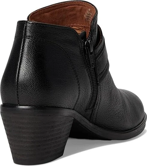 Cobb Hill Serri Women's Boots Black Leather : 8 D - Wide - Image 4
