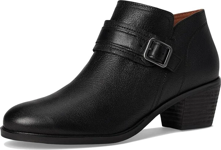 Cobb Hill Serri Women's Boots Black Leather : 8 D - Wide - Image 5