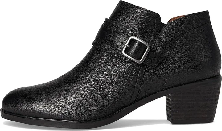 Cobb Hill Serri Women's Boots Black Leather : 8 D - Wide - Image 6
