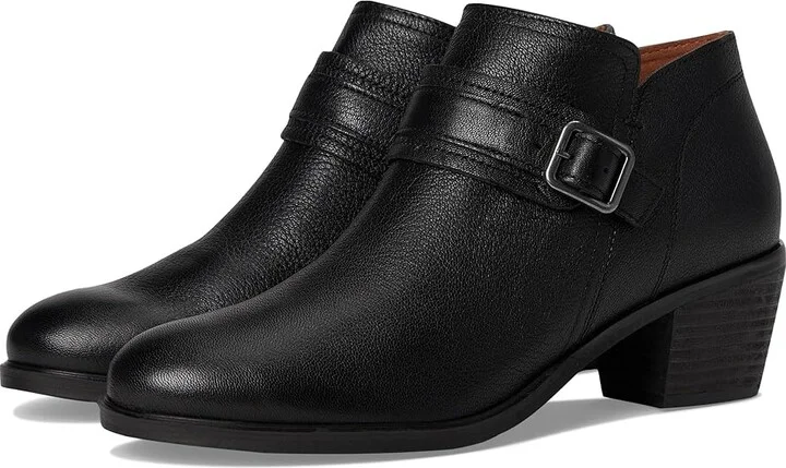 Cobb Hill Serri Women's Boots Black Leather : 8 D - Wide