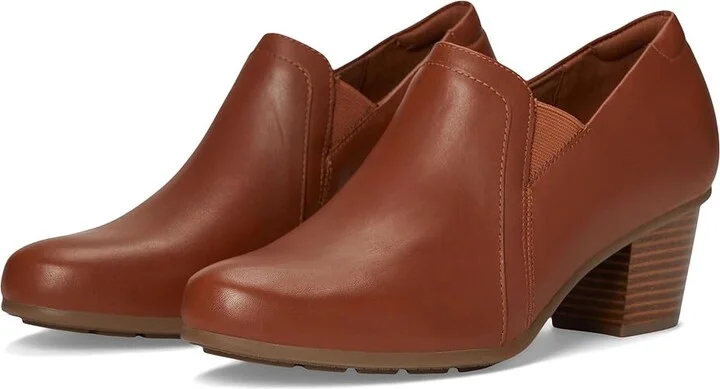 Cobb Hill Winny High Women's Heels Cognac Leather : 11 D - Wide