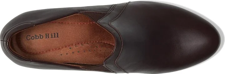 Cobb Hill Winny High Women's Heels Dark Brown Leather : 5.5 B - Medium - Image 2