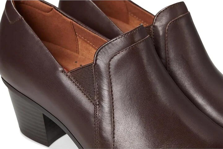 Cobb Hill Winny High Women's Heels Dark Brown Leather : 5.5 B - Medium - Image 7