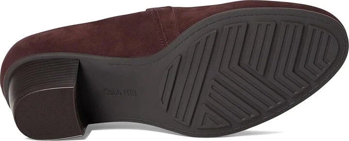 Cobb Hill Winny High Women's Heels Dark Red Leather : 6.5 D - Wide - Image 3
