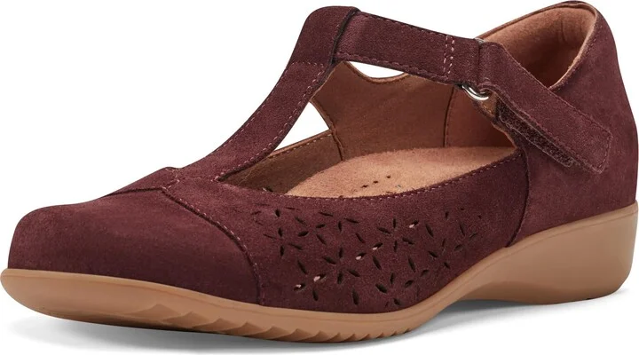 Dark Red Suede