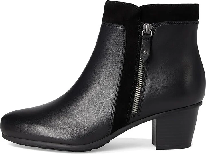 Cobb Hill Wynter Women's Boots Black Leather : 9 B - Medium, Leather/Textile - Image 6