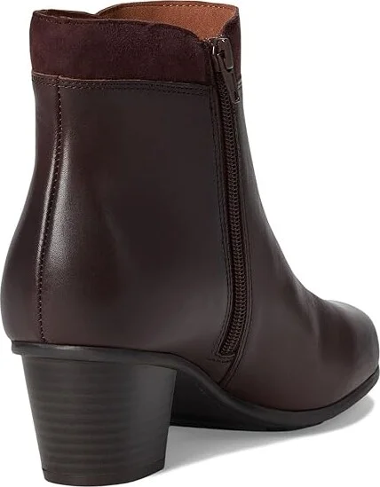 Cobb Hill Wynter Women's Boots Dark Red Leather : 9.5 B - Medium, Leather/Textile - Image 4
