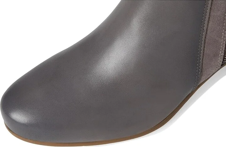 Cobb Hill Wynter Women's Boots Grey Leather : 8.5 D - Wide, Leather/Textile - Image 2