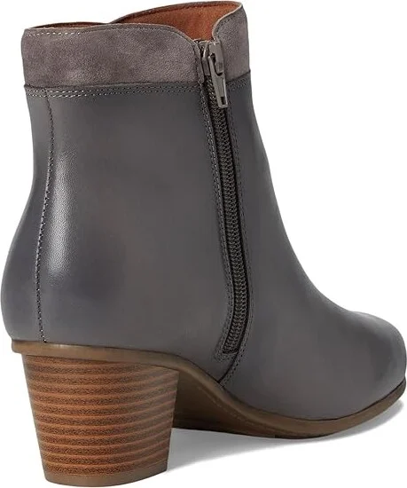 Cobb Hill Wynter Women's Boots Grey Leather : 8.5 D - Wide, Leather/Textile - Image 4