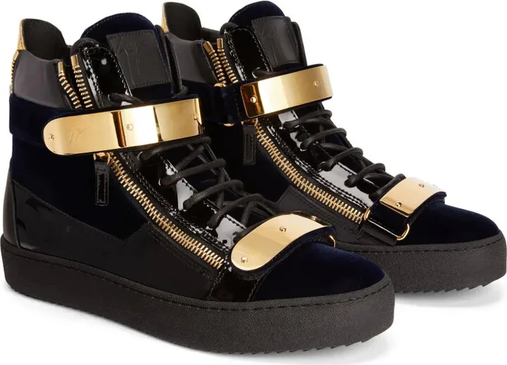 Coby panelled leather sneakers - Image 2