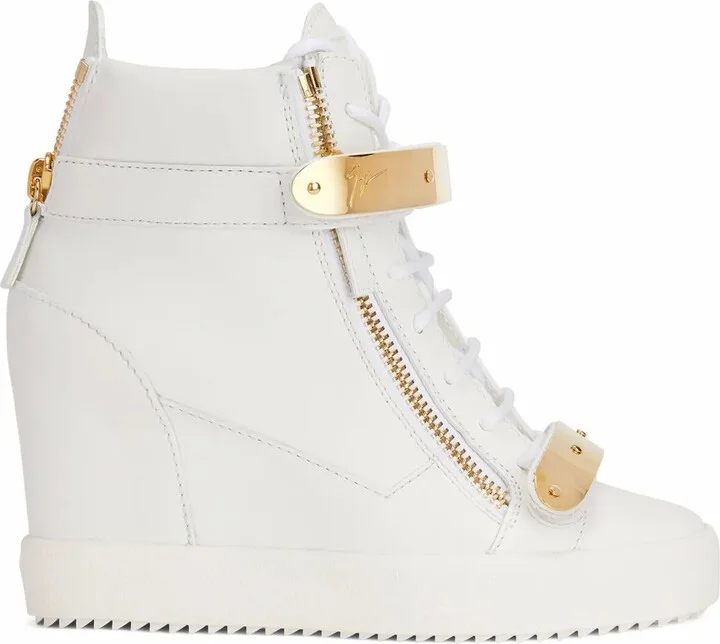 Coby wedge-heel sneakers