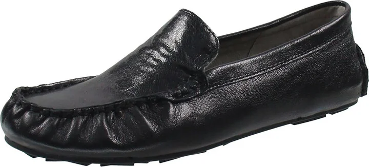 COBY Womens Solid Leather Moccasins