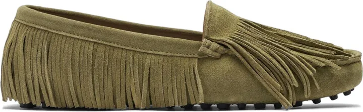 Cochise fringe-detail suede loafers
