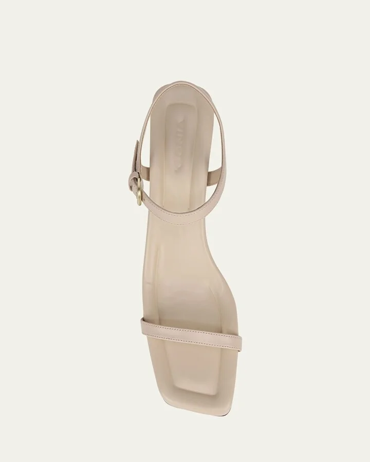 Coco Leather Kitten-Heel Sandals - Image 4