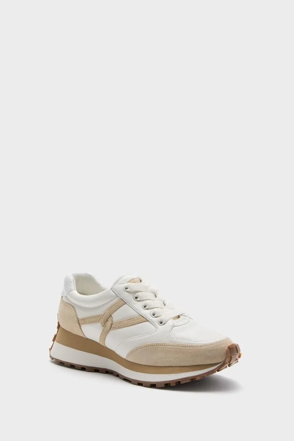 Coconut and Ecru Valentina Sneakers