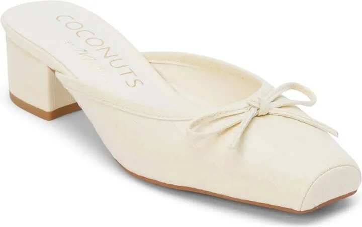 Ivory Croc Print Synthetic
