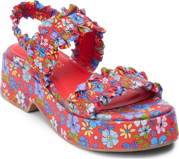 Red Floral Print