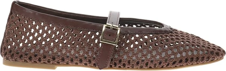 Coconuts by Matisse Womens Nolita Perforated Mary Jane Ballet Flats Casual - Brown - Size 10 M