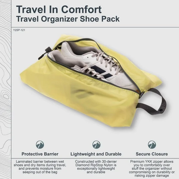 COCOON - Premium - Travel Organizer Shoe Pack - Ash Blue - Image 3