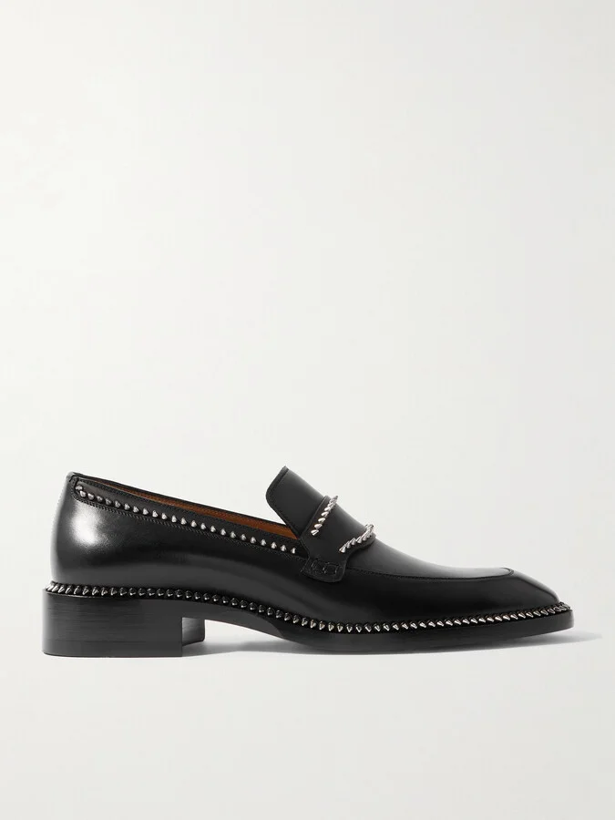 Cocoriclou Moc Studded Leather Loafers