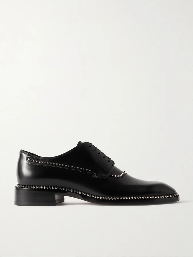 Cocoriclou Studded Leather Derby Shoes