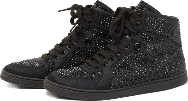 Coda crystal embellishment high top sneakers - Image 2