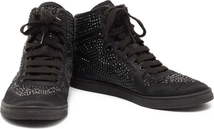 Coda crystal embellishment high top sneakers - Image 3