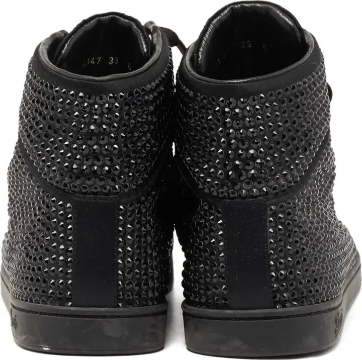 Coda crystal embellishment high top sneakers - Image 4