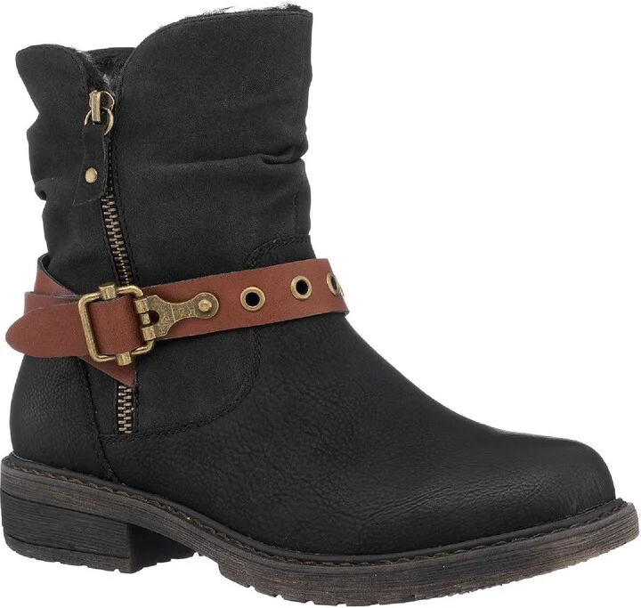 Codie Womens Casual Leather Ankle Boots