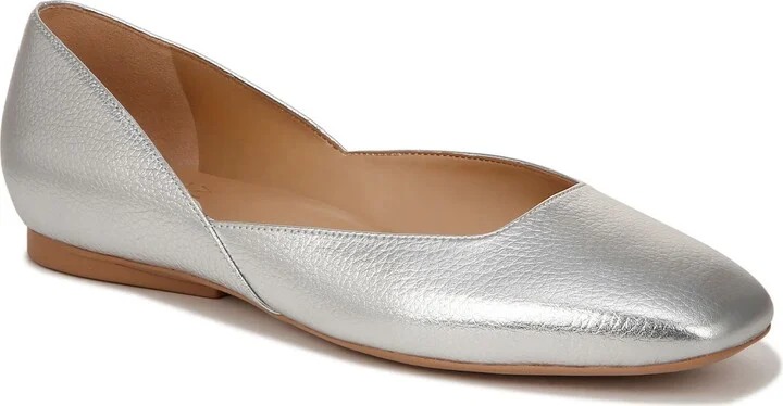 SILVER CROC PATTERN LEATHER