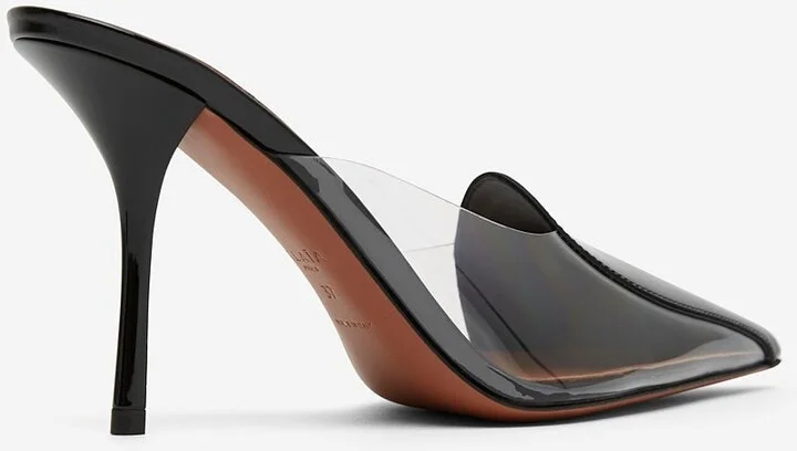Coeur abstrait patent leather mules - Image 3
