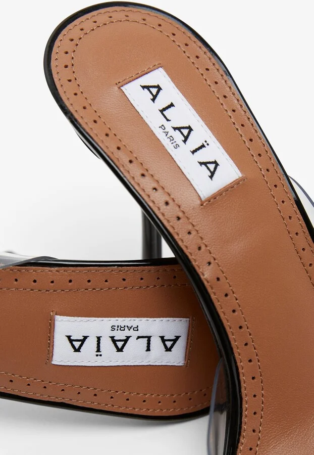 Coeur abstrait patent leather mules - Image 5