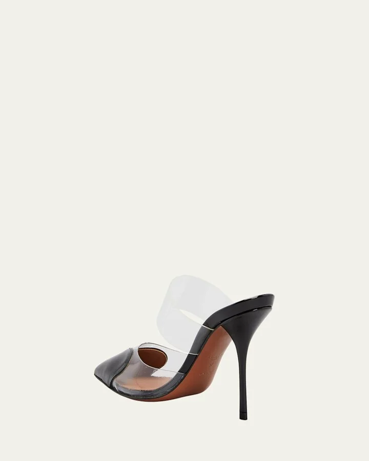 Coeur Clear Cap-Toe Mule Pumps - Image 5