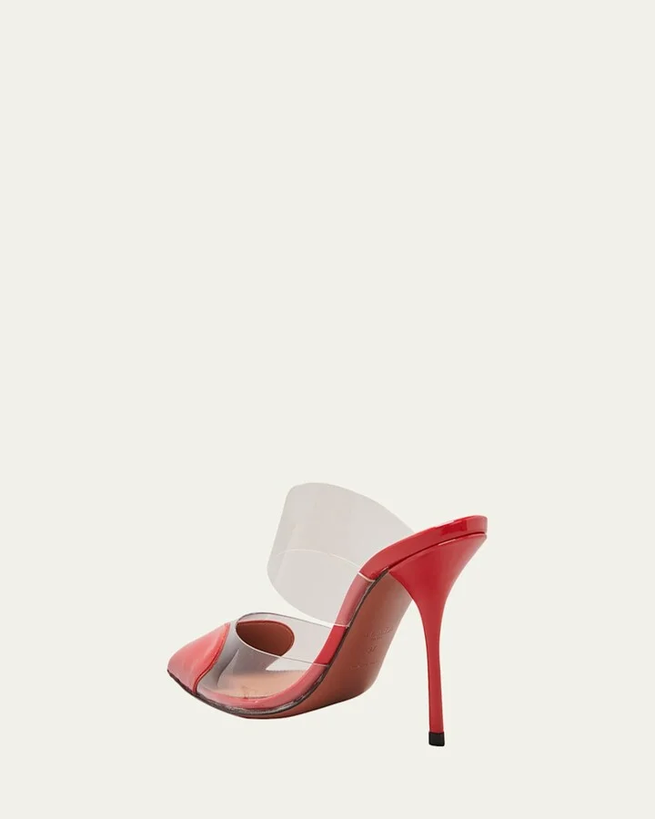 Coeur Clear Cap-Toe Mule Pumps - Image 4