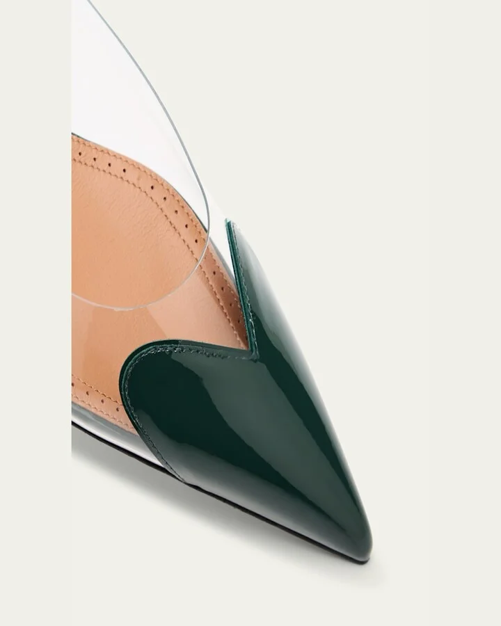 Coeur Heart Clear Slingback Ballerina Flats - Image 9