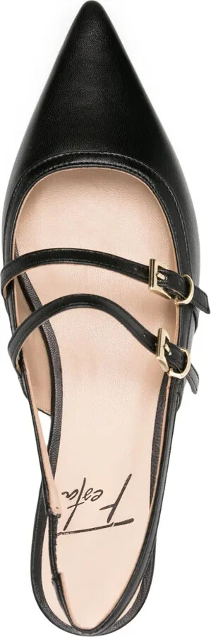 Coimbra leather slingback pumps - Image 4
