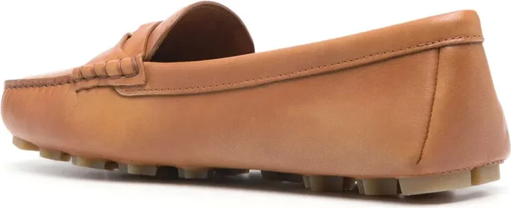 Coin-Detail Leather Loafers - Image 3