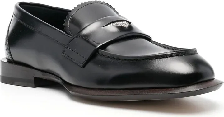 Coin-Embellished Penny Loafers - Image 2