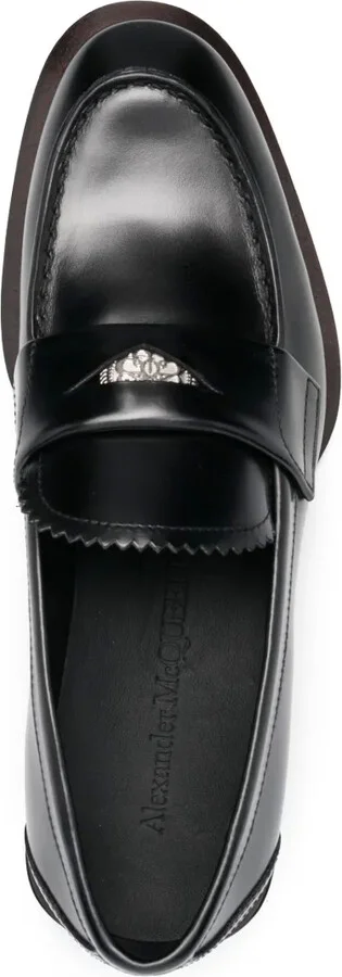 Coin-Embellished Penny Loafers - Image 4