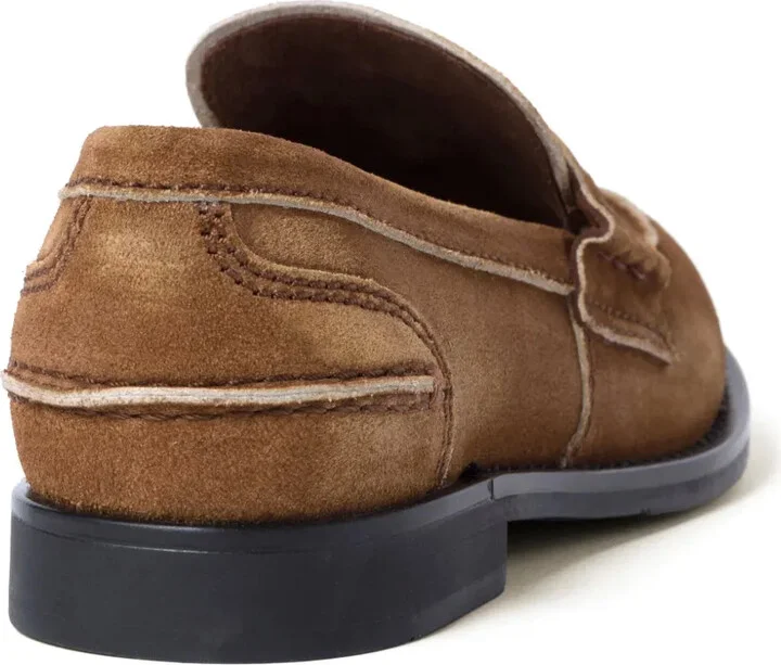 Coin-Plaque Suede Loafers - Image 3