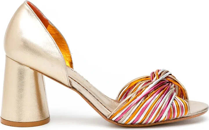 Colagem metallic sandals